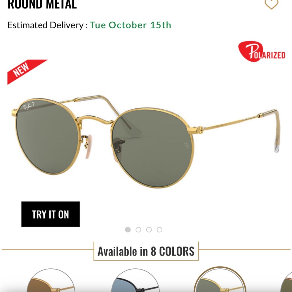 Polarized Round metal Ray Bans
